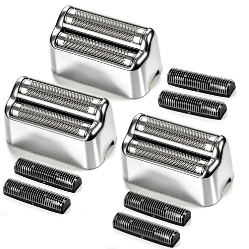 Vista 15 de Hoja de repuesto para afeitadora y cortadoras compatibles con BaBylissPRO Barberology Double FXFS2G (dorado)