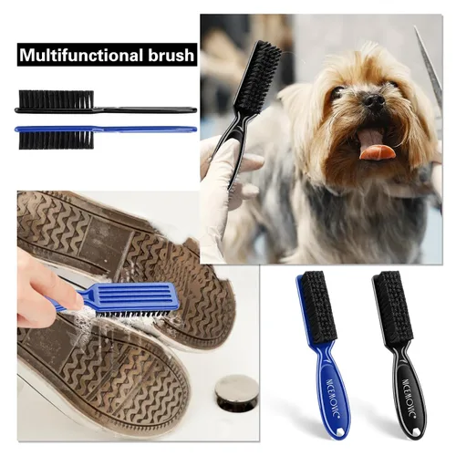 Vista 6 de NICEMOVIC 10 Piezas Cepillo de Limpieza para Cortapelos de Barbero, Suministros de Accesorios de Barbería, Juego a Granel de Mini Cepillo