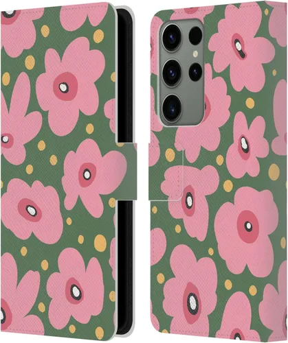 Vista 311 de Head Case Designs Officially Licensed Ninola Ditsy Flowers Yellow Nature Bold Leather Wallet Case Compatible with Samsung Galaxy A07 4G