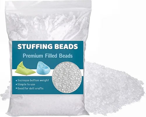Vista 9 de Jmuiiu Cuentas de relleno prémium de 3.52 onzas, relleno para animales de peluche, cuentas rellenas con peso, bolitas de polietileno para bolsas