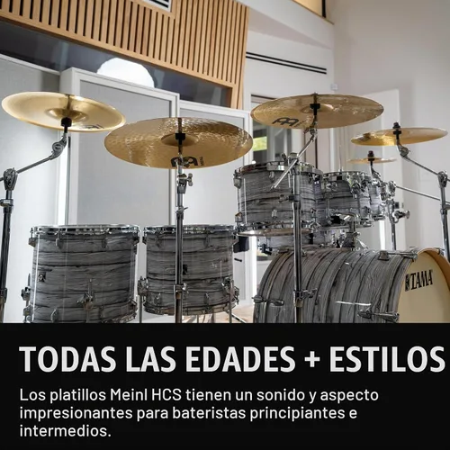 Vista 6 de Meinl Platillo China de 12" - Latón con acabado tradicional HCS para batería, fabricado en Alemania (HCS12CH)