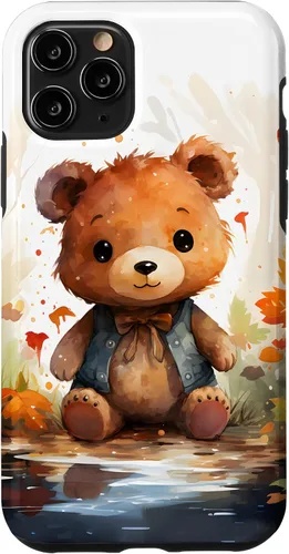 Vista 29 de Funda de oso de peluche con chaleco para iPhone 17
