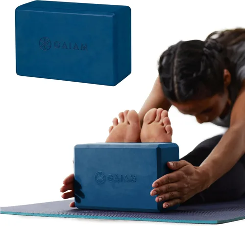 Vista 33 de Gaiam Bloque de yoga – Espuma EVA sin látex – Superficie antideslizante suave con bordes biselados para yoga, pilates, meditación Rubor ateniense