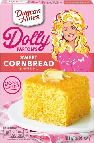 Vista 9 de Duncan Hines Mezcla para Pan de Maíz Dulce y Muffins de Dolly Parton, 16 oz.