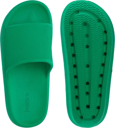 Vista 6 de Joomra - Sandalias acolchadas tipo pantuflas para mujeres y hombres, antideslizantes, de secado rápido, sandalias para baño, con suela gruesa