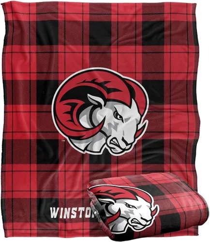 Vista 185 de LOGOVISION St John's University Campus Plaid Spirit Silky Touch Manta súper suave 36 x 58 pulgadas