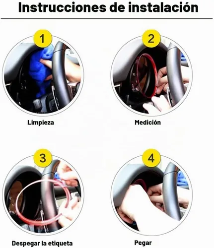 Vista 5 de 5 anillos rojos para tablero de instrumentos para Porsche Cayenne, 911, Panamera