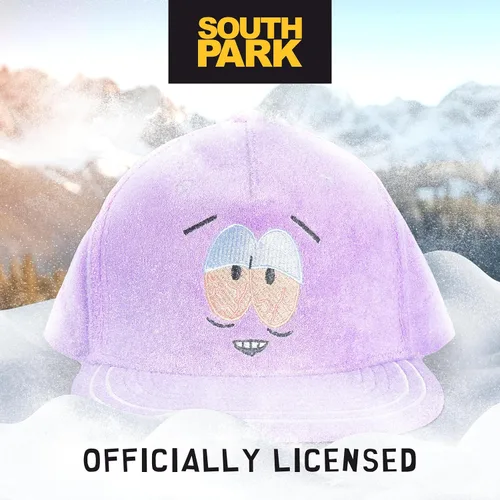 Vista 6 de South Park - Gorra de béisbol Towelie Snapback con ala plana, índigo, talla única, Índigo