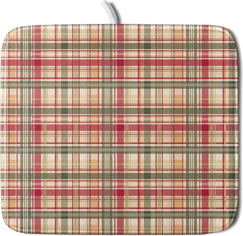 Vista 100 de Giwawa Tapete de secado de platos de café, vintage, antifatiga, taza de expreso, máquina de frijoles negros, tapete escurridor de platos, protector
