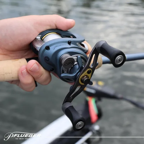 Vista 9 de Pflueger President - Carrete de pesca Baitcast de perfil bajo