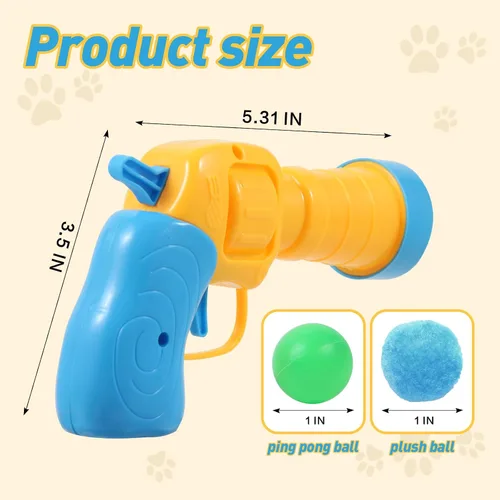 Vista 5 de Pistola lanzadora de juguete para gatos, 34 unidades, juguetes interactivos para gatos de interior, juguetes interactivos para gatos adultos