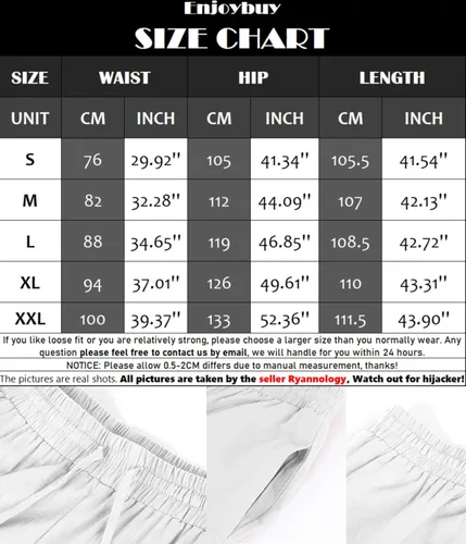 Vista 6 de Enjoybuy Pantalones de lino con cordón para hombre, para playa, golf, cintura elástica, primavera, largos, casuales, sueltos, para yoga, verano