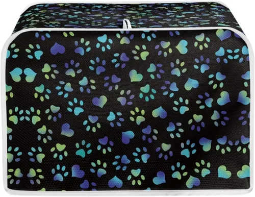 Vista 17 de Fundas decorativas para tostadora de notas musicales otoñales de 2 rebanadas para electrodomésticos de cocina pequeños, cubierta reversible