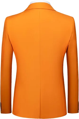 Vista 2 de Chaqueta para hombre ajustada, estilo deportivo, 22 colores, para negocios diarios y fiestas