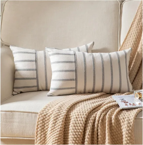 Vista 7 de Funda de Almohada Lumbar Bohemia Decorativa 14X36 Pulgadas Larga Suave Estilo Granja Decorativa Fundas de Almohada para Sofá Fundas de Almohada