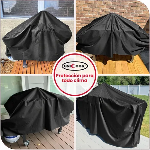 Vista 8 de Unicook Cubierta de parrilla de 28 pulgadas para estación de cocina Blackstone y Nexgrill, cubierta de parrilla de barbacoa con parte superior plana