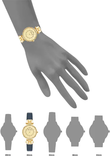 Vista 4 de Anne Klein - Reloj de pulsera para mujer con correa de cuero