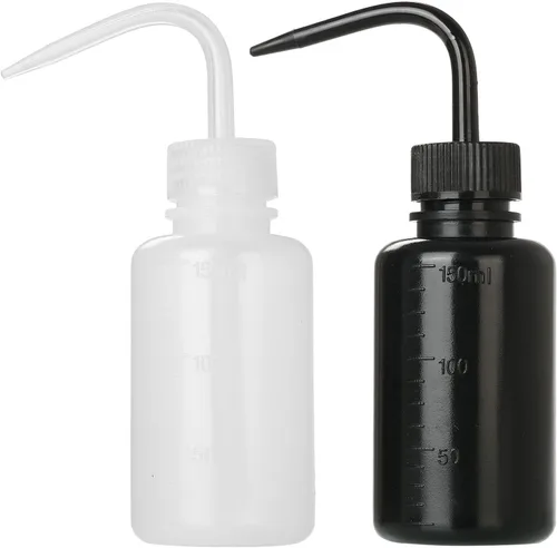 Vista 20 de 2 Botellas de Lavado de Tatuajes 150ml 5oz Chorro de Agua para Riego de Suculentas, Enjuague de Seguridad, Limpieza Médica - Negro y Azul
