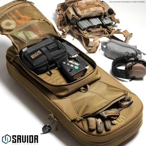 Vista 3 de Savior Equipment Specialist Series 30" 34" 38" Covert Tactical Gun Bag Backpack Soft Case with Compartment, Low Profile Bug Out Truck Bag