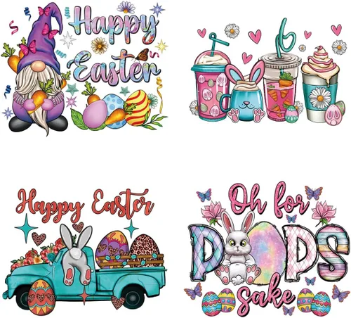 Vista 15 de 9 hojas de transferencia para planchar de Navidad para camisetas, parches para planchar de Navidad, diseño de transferencia de calor, calcomanías