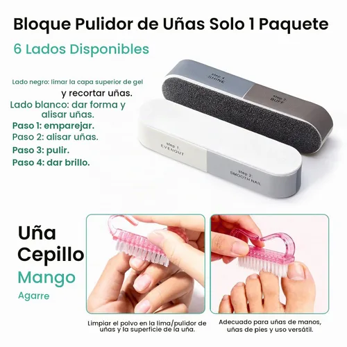 Vista 7 de GELLEN Almohadillas limpiadoras de uñas, 50 piezas con kit de herramientas