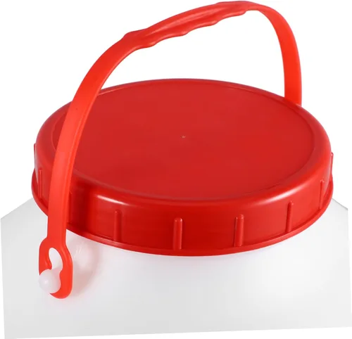 Vista 8 de Happyyami Cubo de leche de cordero cubo de alimentación de leche con olla de alimentación de animales de gran capacidad para botella de granja, cubo