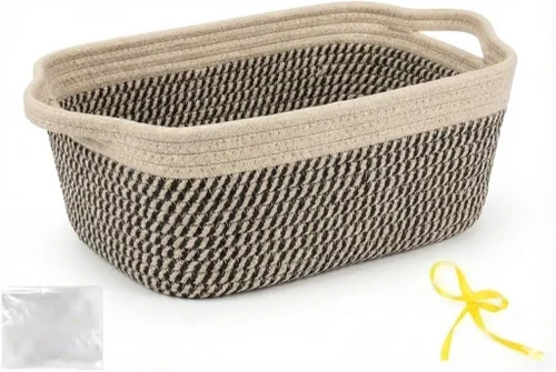Vista 27 de Cestas de regalo grandes vacías para llenar, bonita canasta tejida para adolescentes, mujeres, baby shower, cubo de juguetes pequeño decorativo