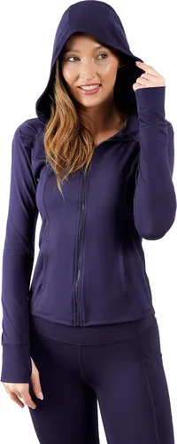 Vista 2 de Sudadera con capucha para mujer,manga larga, cierre completo, Yogalicious