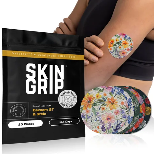 Vista 16 de Skin Grip Parches adhesivos para Dexcom G7 y Stelo CGM – Cubierta impermeable y resistente al sudor para sensor de monitor continuo de glucosa, se