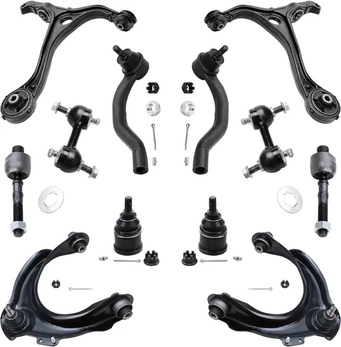 Vista 104 de Detroit Axle - Kit de extremo de 12 piezas para Ford Explorer Mercury Mountaineer 1998-2001 1999 2000, 2 brazos de control delanteros superiores