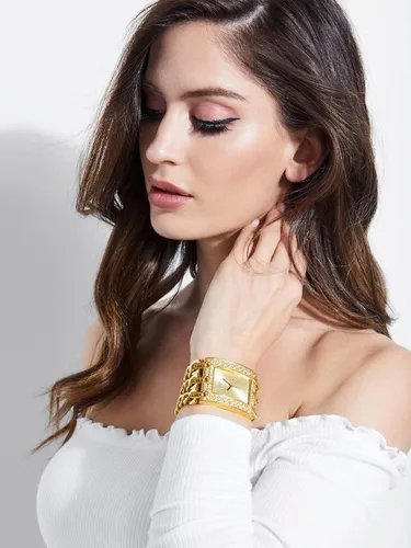 Vista 2 de GUESS Women's Analog Display Quartz Gold Watch