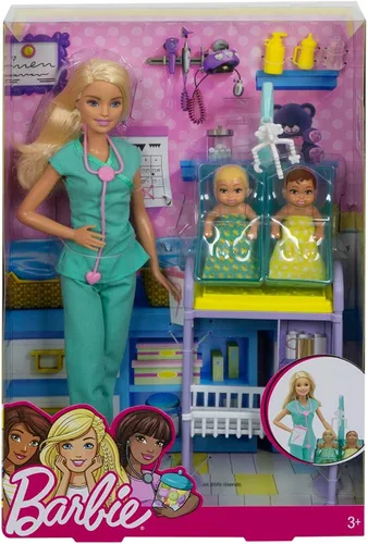 Vista 5 de Conjunto de la Barbie Doctora de Bebés.