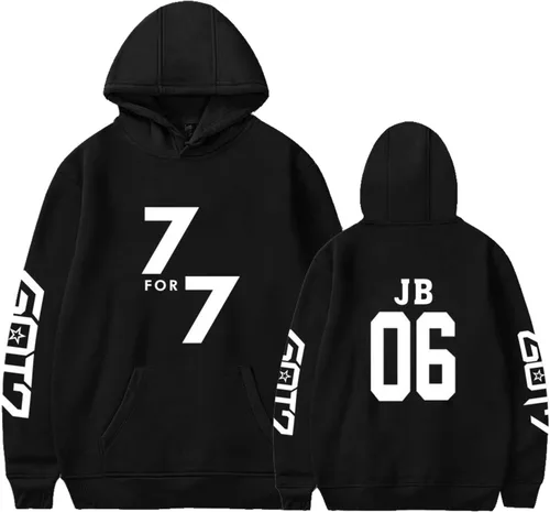 Vista 7 de Xkpopfans Kpop GOT7 Sudadera con capucha para conciertos Mark Jackson Bambam JB Chaqueta