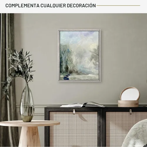 Vista 67 de MCS - Marco flotante de lona, 12 x 16, negro y dorado, paquete de 1