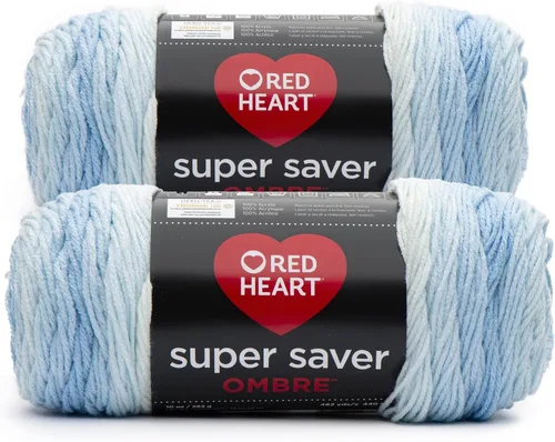 Vista 13 de Red Heart Super Saver Jumbo Ovillo de lana, Amatista