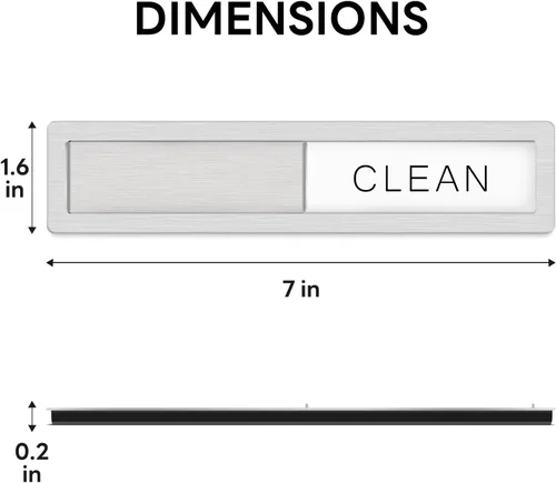 Vista 6 de Imán magnético para lavavajillas Clean Dirty de KitchenTour, imán de acero inoxidable premium Clean Dirty para lavavajillas, divertido, imán fuerte