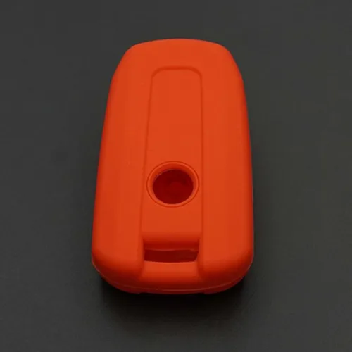 Vista 3 de Funda de llave de coche para SsangYong TIVOLAN ACTYON Kyron Korando Rodius, funda de silicona para llave de coche de 4 botones