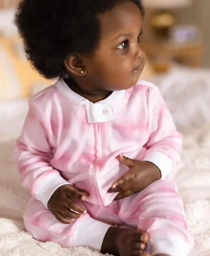 Vista 215 de Burt's Bees Baby - Pijama de una pieza para bebé, mameluco para dormir y jugar, algodón 100% orgánico, cremallera frontal