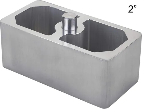Vista 6 de Bloque de bajada de resorte de hoja de aluminio de 1 pulgada – Universal, versátil para ajuste de altura de manejo, 2.5 pulgadas de ancho x 5