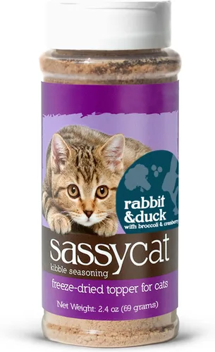Vista 7 de Herbsmith Sassy Cat Kibble Seasoning - Caldo de huesos liofilizado - Decoración de comida para gatos para comedores quisquillosos - Caldo de hueso