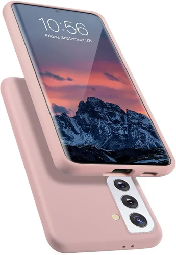 Vista 7 de Funda diseñada para Galaxy S21+ Plus, silicona líquida de goma de gel a prueba de golpes, forro de tela de microfibra suave, compatible con Galaxy