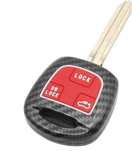 Vista 8 de Funda inteligente para llavero compatible con Toyota Land Cruiser FJ Cruiser Lexus Es300 Ls430 Lx470 Rx300 Rx330 Rx350 Rx400h, color negro, fibra