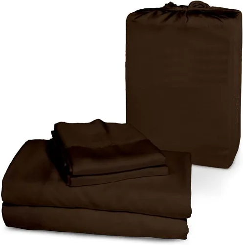 Vista 9 de Femini Fashion Juego de sábanas de 4 piezas con bolsillos extra profundos de 1000 hilos, 100% algodón orgánico, bolsillo profundo de 30 pulgadas