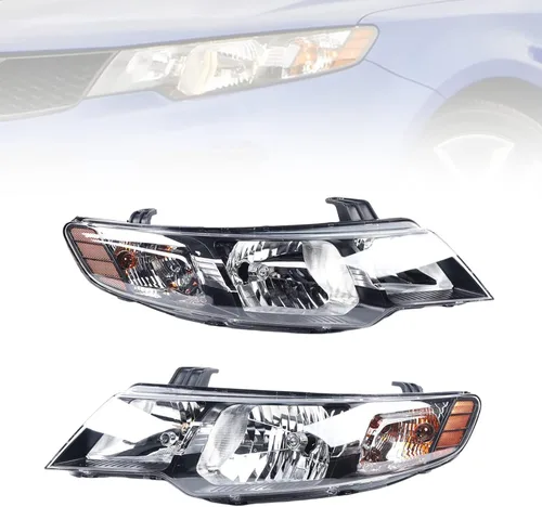 Vista 9 de Para 2010 2011 2012 2013Kia Forte/Forte Koup Conjunto de faro halógeno faro delantero lado del conductor faro delantero 921011M030, 921011M230 (LH)