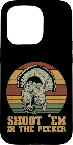 Vista 14 de Shoot Em in The Pecker Turkey Vintage Hunting Hunter Gift Case for iPhone 17
