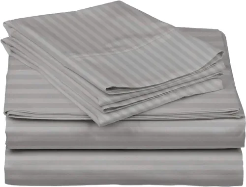 Vista 22 de Juego de sábanas premium de 4 piezas - Sábanas de cama de algodón tamaño individual - 100% algodón - 300 número de hilos - Sábana bajera ajustable