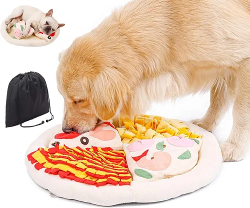 Vista 7 de Alfombrilla de olfateo para perro, rompecabezas para perros inteligentes, juguetes interactivos para perros grandes, entrenamiento de comida lenta
