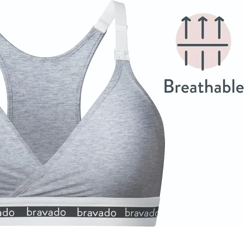 Vista 2 de BRAVADO! DESIGNS Women's Original Nursing Bra, Regular Full Extended Cups Maternity Bra for Breastfeeding