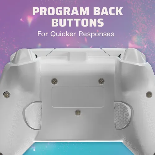 Vista 4 de PDP Gaming REMATCH Enhanced Wired Gaming Controller Licensed Xbox Series XS Gamepad, Xbox One, Windows PC, Mappable Back Buttons, Customizable