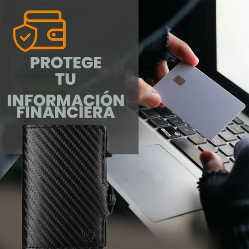 Vista 10 de Conceal Plus - Cartera desplegable para hombre Tarjetero delgado de metal con bloqueo RFID Cartera de expulsión automática de tarjetas Cartera
